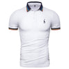 2019 Brand Quality 2 Pieces /Lot Polos Men Solid Slim Fit Deer Embroidery Polo Shirt Men Casual Business Polo Giraffe Mens Tops