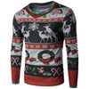New Christmas Print Men TShirt O Neck long Sleeve Tee Tops Casual Hip Hop 3D Print T-shirt Camisetas Hombre Party Funny T Shirts