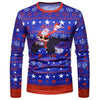 New Christmas Print Men TShirt O Neck long Sleeve Tee Tops Casual Hip Hop 3D Print T-shirt Camisetas Hombre Party Funny T Shirts
