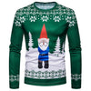 New Christmas Print Men TShirt O Neck long Sleeve Tee Tops Casual Hip Hop 3D Print T-shirt Camisetas Hombre Party Funny T Shirts