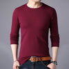 Mountainskin Men's Sweater Autumn Pullover New Slim Round Neck Mens Bottoming Shirt Fashion Casual Solid Sweater M~4XL SA764