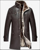 2019 Mens Sheep Leather Jacket Coat Parka Real Fur Mens Clothing Long Plush Thick Over Winter Sheepskin Large Size Jackets Men