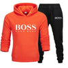 Men's Boss Letter Print Sportswear Sets Fashion Tracksuits Men Hoodies And Long Pants 2019 Winter Casual Sport Suits Men Clothes