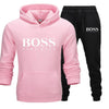 Men's Boss Letter Print Sportswear Sets Fashion Tracksuits Men Hoodies And Long Pants 2019 Winter Casual Sport Suits Men Clothes