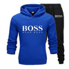 Men's Boss Letter Print Sportswear Sets Fashion Tracksuits Men Hoodies And Long Pants 2019 Winter Casual Sport Suits Men Clothes