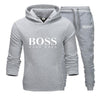Men's Boss Letter Print Sportswear Sets Fashion Tracksuits Men Hoodies And Long Pants 2019 Winter Casual Sport Suits Men Clothes