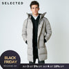 SELECTED 2019 New Winter Down Jacket Men's Zipper and Hat Casual Clothes Medium-and-Long Coat  S | 418412503